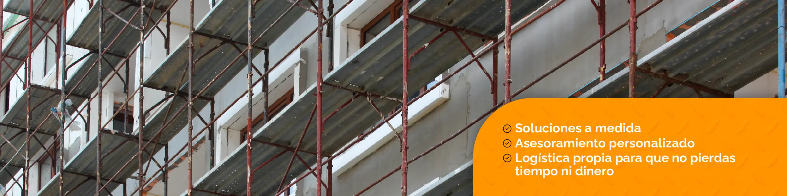 mini banner alquiler de andamios